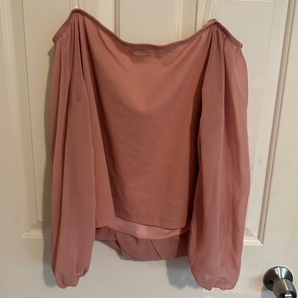 Pink Off The Shoulder Blouse - Picture 5 of 5